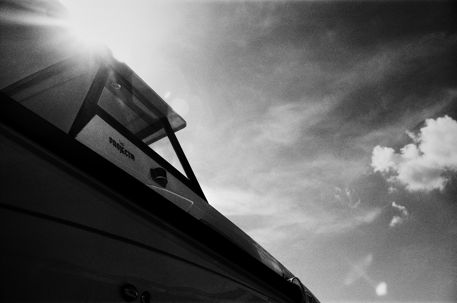 Striking black and white photography of Princess yacht.