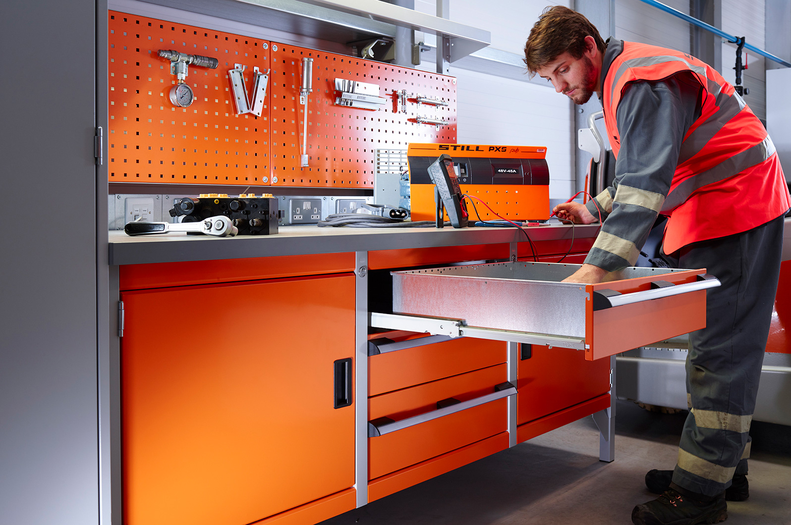 Location image of workshop units shot  at Still Forklift Trucks.