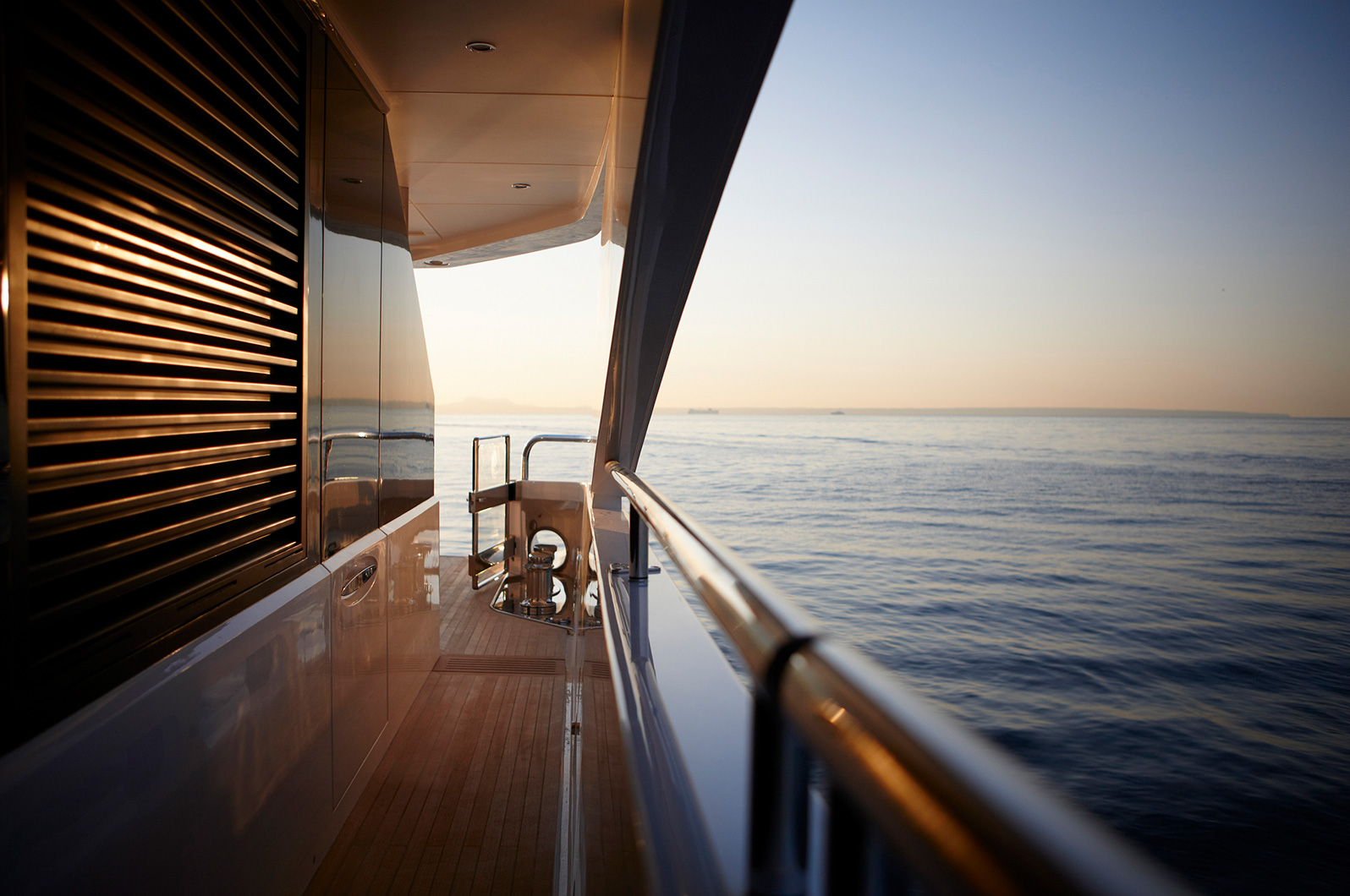 Part of a series of detail images to convey the quality of the boat. Shot on location in Palma.